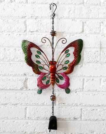 Garden butterfly wind chimes