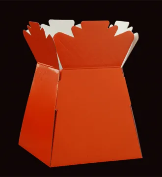 Colorful paper flower packaging vases