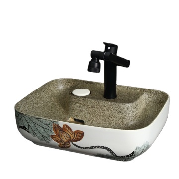 LJ24-100/LJ24-101 Jingdezhen Ceramic Square Vessel Sink