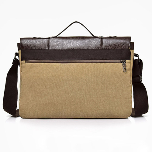 Canvas aktetas messenger bag voor mannen