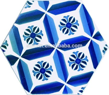 Foshan China Hexagonal art ceramic tiles for Floor and Wall