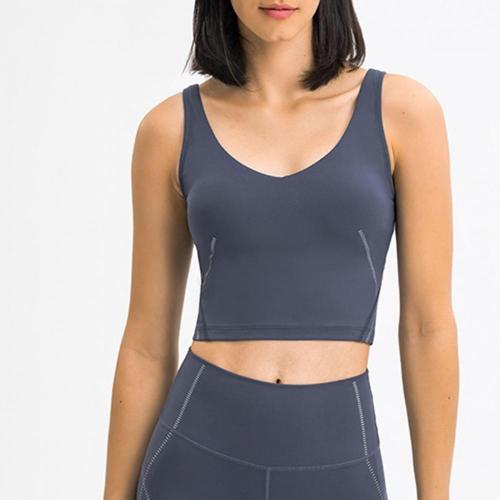 Femmes Crop Tank Camisole Soutien-Gorge Sport