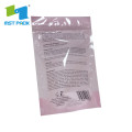 Visible Compostable Clothes Doypack Packaging Slider Zipper