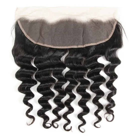 Lace Frontal 13*4 with Baby Hair Swiss Lace Virgin Brazilian cheap Lace Frontal Closure 13*4 Loose Deep Wave Frontal