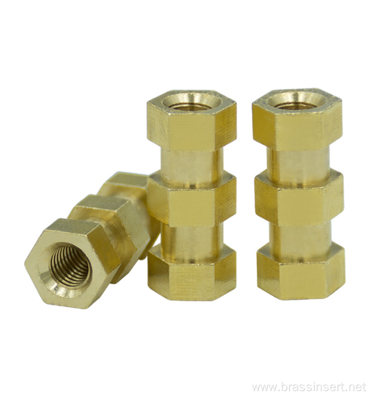 round long brass connector cap coupling ring nut