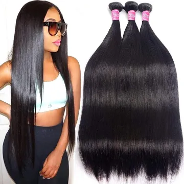 Double Drawn Bone Cheap Silky Mink Virgin Brazilian Silky Kinky Straight Bone Straight Vietnam Human Hair Brazilian Hair Bundles