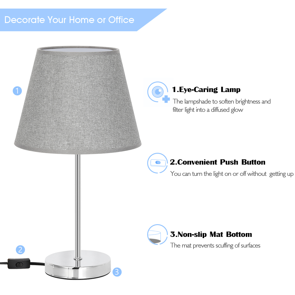 Small Bedside Lamp Set