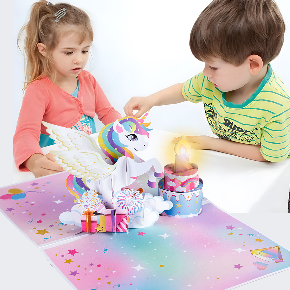 Birthday Music Light Card