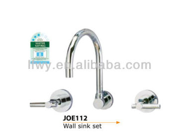 wall mounted faucet sink set