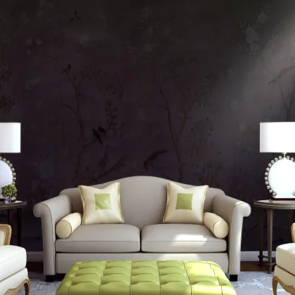 Hand Painted Wallcoverings as Classic Chinese Style #Fghk008