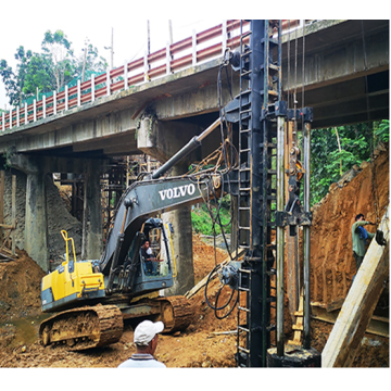 DD25 Diesel Pile Hammer dengan batang panduan