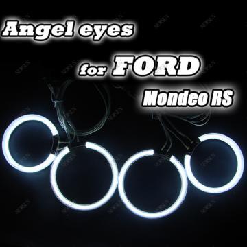 7Ultra White CCFL Angel Eyes Halo Rings for Ford Mondes RS kit