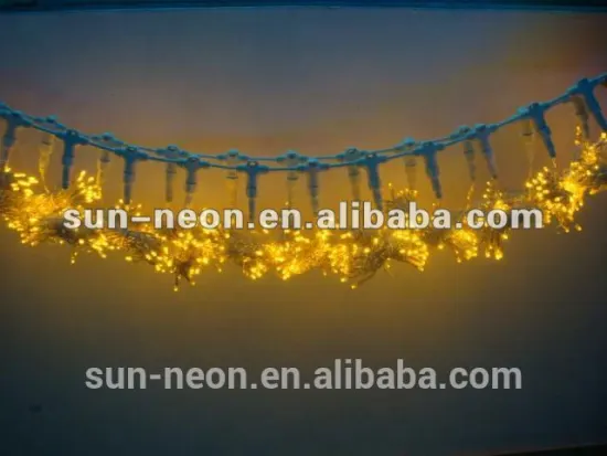 Colorful 2*3M/2*5M/OEM Outdoor Rubber Decorative Curtain Light for Chirstmas and Holiday