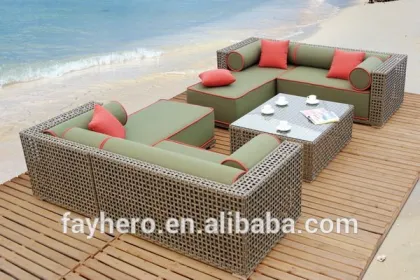 GW3065 Living room furniture-PE rattan sofa