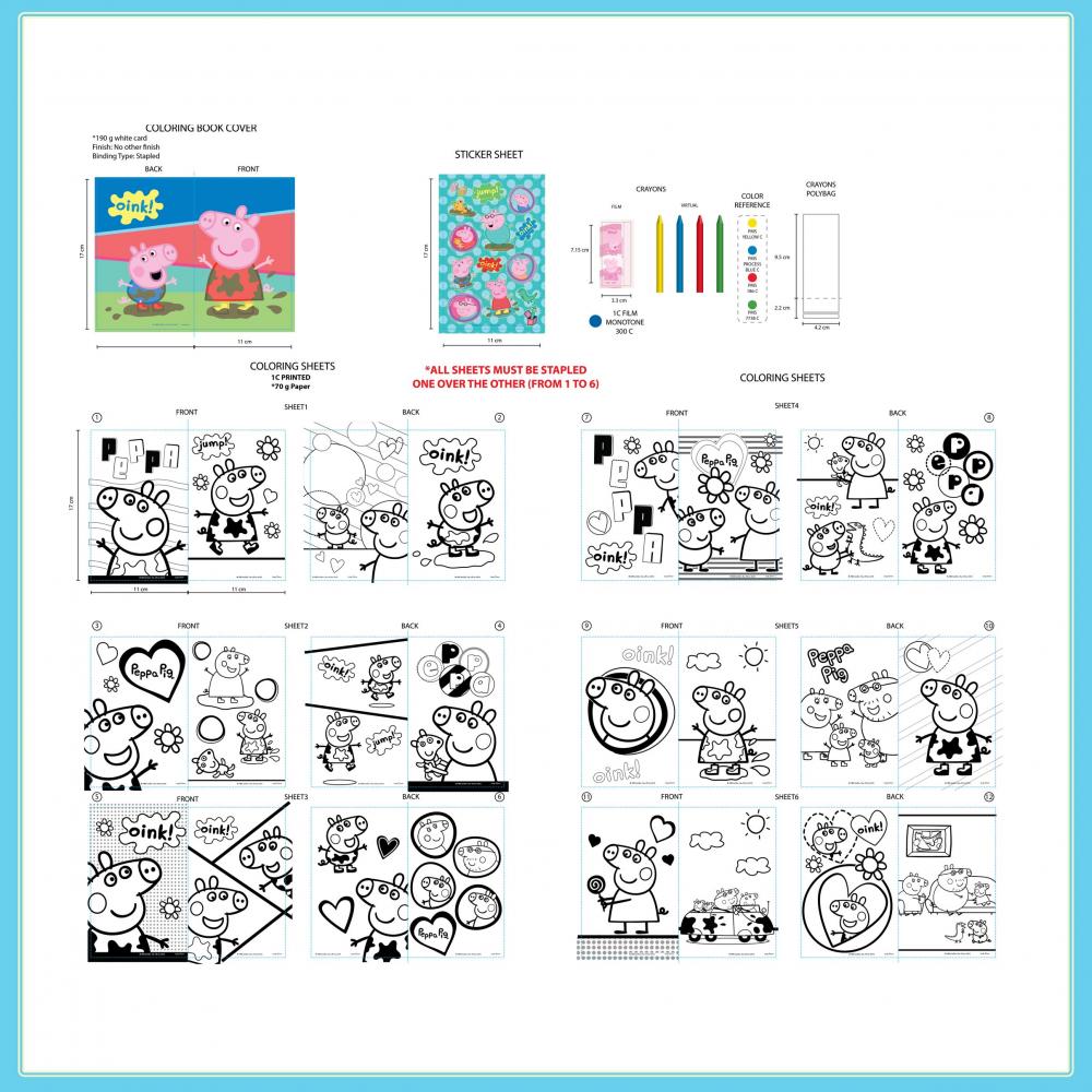 Peppa Pig Colouring Foil Art Set 2