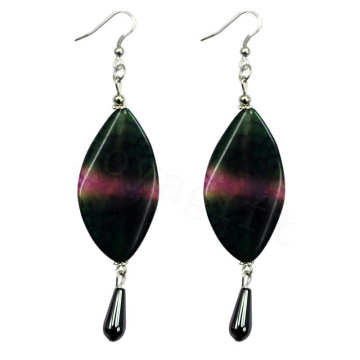 Natural Gemstone Agate Earring