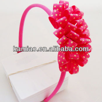 2014 fashion ribbon covered headbands kids hair accessories