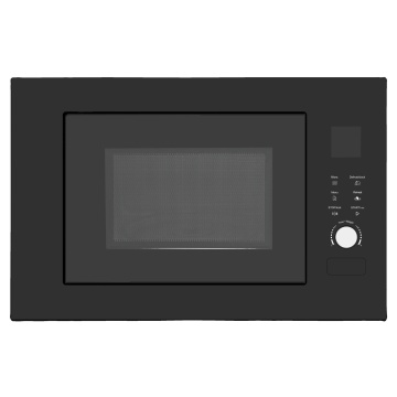 Black Smart Waterproof Restaurant Microwave Oven - Mini with High Voltage Fuse Cover (21L)