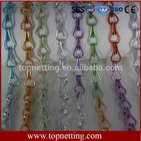 Decorative Aluminum Chain Link Curtain Fly Curtain for Door