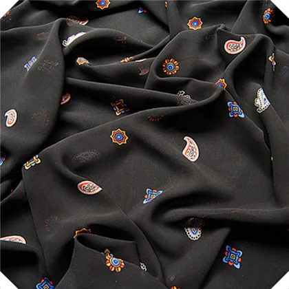 Printed Flowers Rayon Viscose Fabric