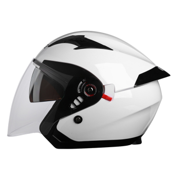 ABS Motorcycle Helmet Double Visor Open Face Helmet for Safety Protection