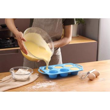 6 moldes para hornear de silicona Cupcake Pan Muffin Pan