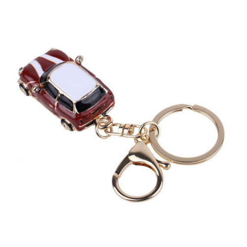 Personalisierter Metall -Strass -Hohljuge -Kurs -Key -Ring