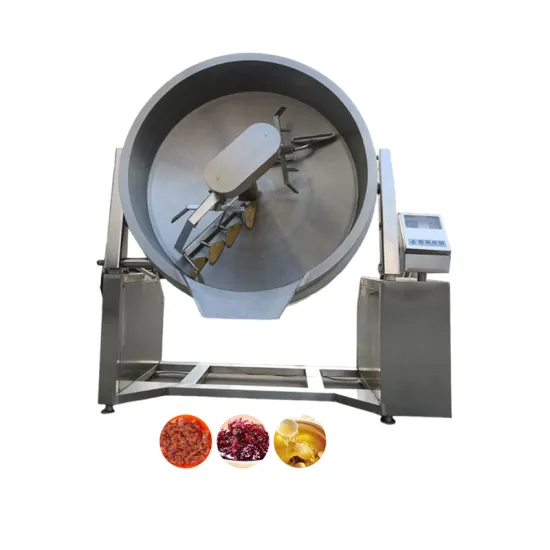 Commercial Sauce and Jam Gas Jacketed Kettle with Agitator