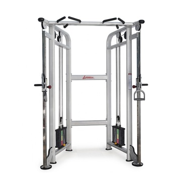 Dual adjustable pulley home used gym equipment