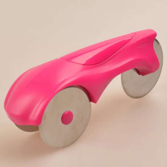 novelty stainless steel triple blade wheel pizza cutter for kitchen utensils