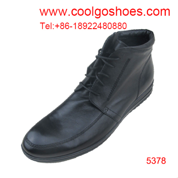 Coolgo calfskin lace up factory wholesale men boots
