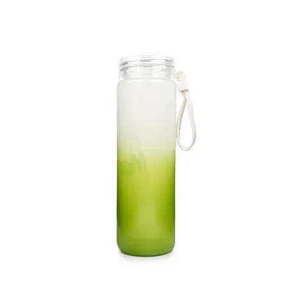 400ml green juice glass drinking bottle
