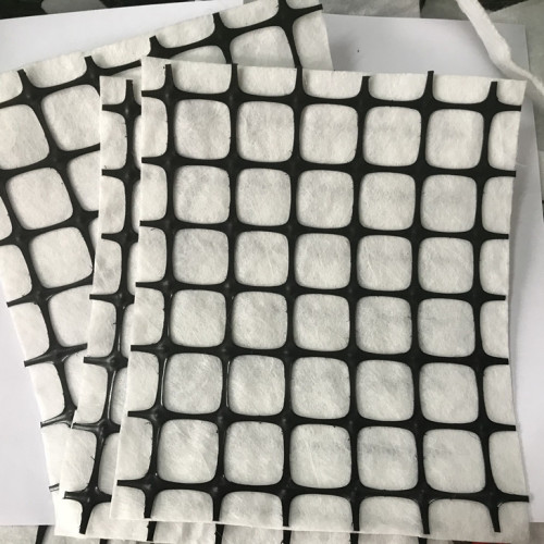 Plastic Geogrid Heat Bonded to Nonwoven geotextile