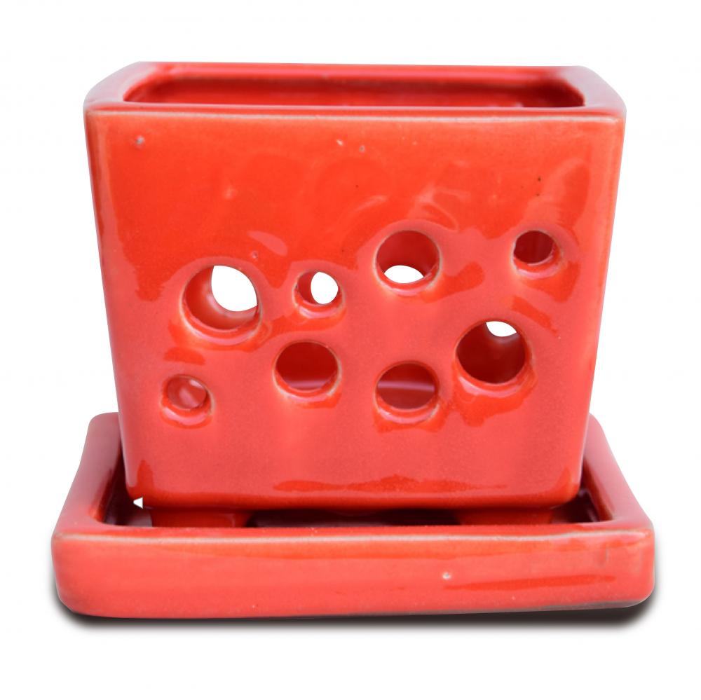 Sponge Style Ceramic Flower Pot 10