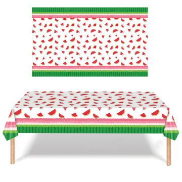 PE Material Waterproof Tablecloth for Outdoor Garden Parties and Santa Claus Themes