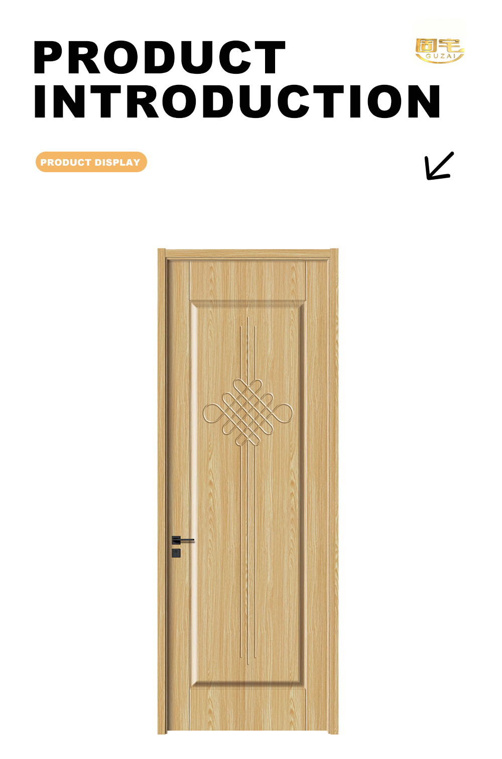 Ash Wood Traditional Knot Bedroom Door X