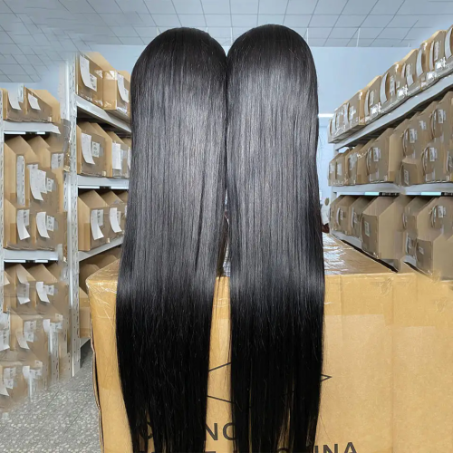 13x4 HD Transparent Lace Frontal Bob Wig Straight Super Double Drawn Human Brazilian Hair Wig PrePlucked Natural Hairline