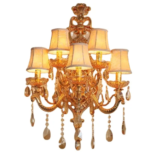 Wholesale European Crystal Wall Lamps for Bedroom and Corridor