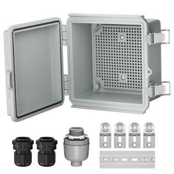 Outdoor Waterproof Electrical Box: IP67 6x6 Plastic Project Enclosure for Weatherproof WiFi, Electronics, and Solar Network Applications