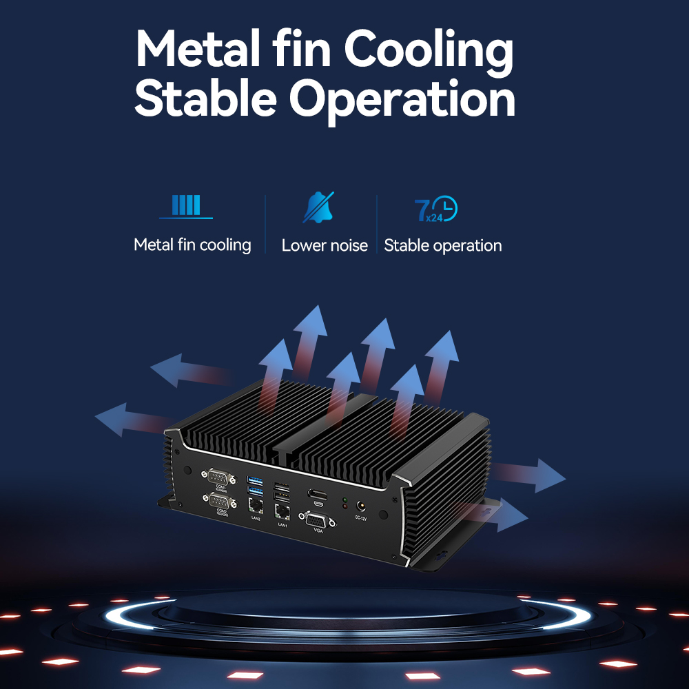 X89 Dual LAN 6COM Fanless Industrial PC