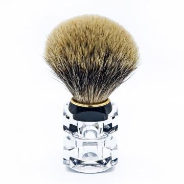 Resin Clear Handle Badger Hair Shaving Brush