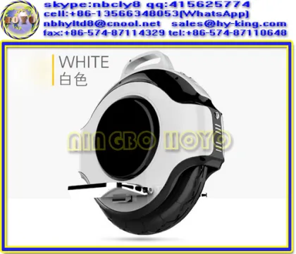 White-black single wheel scooter , 350w 1 wheel electric unicycle mini scooter , single wheel electric unicycle