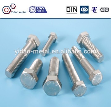 High quality DIN 933 DIN 931 Hex bolt China supplier/Hex Bolt and Nut