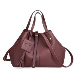 PU Handbag Classic Shoulder Bag Fashion Bucket Bag