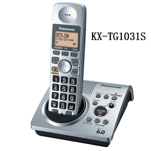 KX-TG1031S digital telephone 1.9 GHz DECT 6.0 Cordless Phone with Answering system