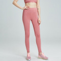 Leggings rosa com meias de bolso Stash