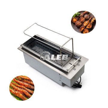 Grill barbecue senza fumo elettrico: una griglia di cottura per carne, verdure e altro ancora