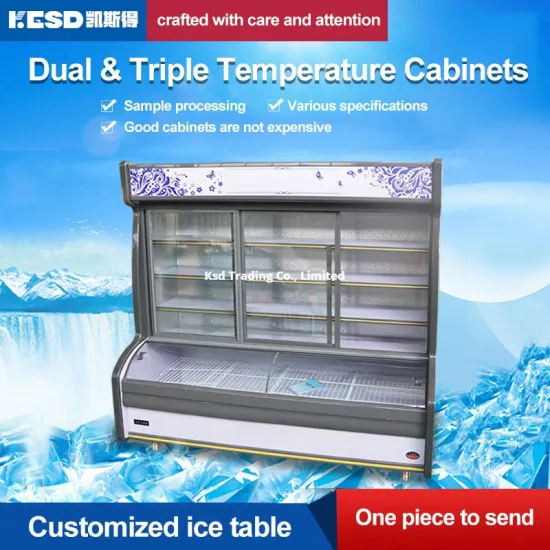 China Manufacturer Three Door Commercial Freezer Refrigerator