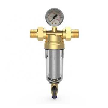 1/2"-1" Water Filter with Pressure Regulator and Gauge