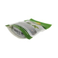 Biodegradable pyramid green tea bag with zipper